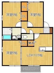 シェルノーブル Aの間取り画像