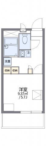 レオパレスカナサラの間取り画像