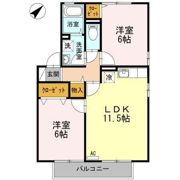 La Mer B棟の間取り画像