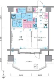 GENOVIA南千住Ⅴskygardenの間取り画像