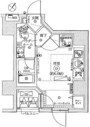 レーヴ横浜蒔田フェルクルールの間取り画像