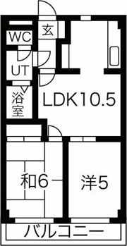 プラザ堅田マンションの間取り画像