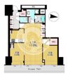 Brillia Tower 堂島の間取り画像