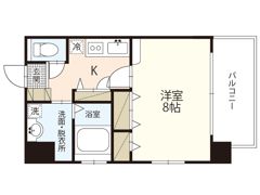 ぽぽろ比治山の間取り画像