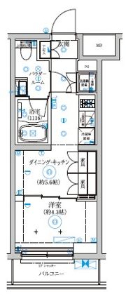 セジョリ武蔵小杉の間取り画像