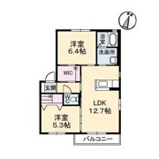 パティオフローラ F棟の間取り画像