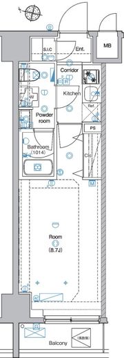 アンベリール亀戸パークの間取り画像