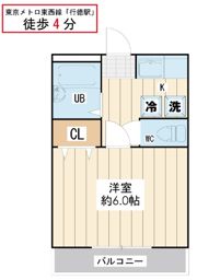 アビタシオン行徳第3の間取り画像