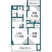 ヴィバーチェ仙川の間取り画像