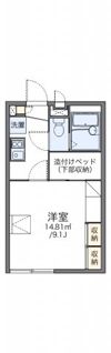 レオパレスセジュール藤の間取り画像