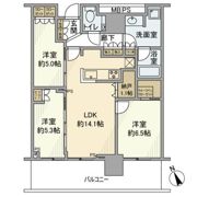 プラウドタワー小岩フロントの間取り画像