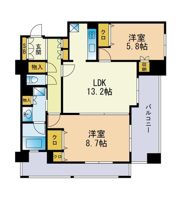 天神プレイス ウエスト棟の間取り画像