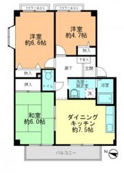 フォブール八木Cの間取り画像
