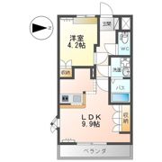 来夢3の間取り画像