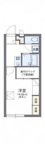 レオパレスM－1の間取り画像