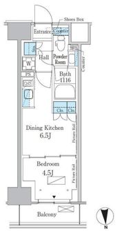 パークアクシス新宿百人町の間取り画像