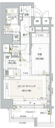 プレサンスNEO心斎橋の間取り画像