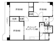 第85杉フラットの間取り画像