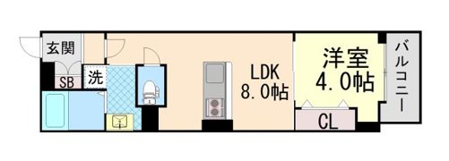 エカルラート青谷の間取り画像