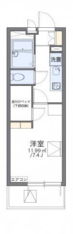 レオパレスしるびあの間取り画像