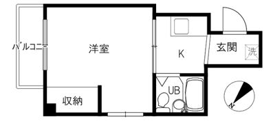 ジュネス天神の間取り画像