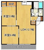 DIAS ASANO A棟の間取り画像