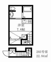 ラフォーネ下目黒の間取り画像