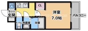 クレアート大阪トゥールビヨンの間取り画像