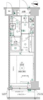レアライズ清澄白河の間取り画像
