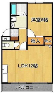 グランドハイツ木屋瀬の間取り画像