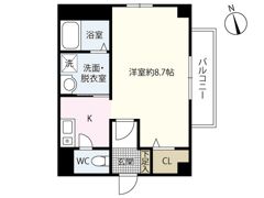 フィネス東白島の間取り画像