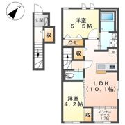 ローズテラスⅡの間取り画像