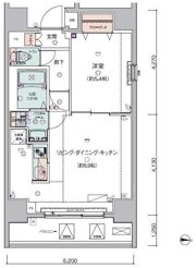 GENOVIA錦糸町IIskygardenの間取り画像