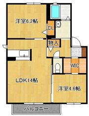 パストラーレ潤埼 B棟の間取り画像
