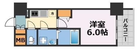 エスリード ザ・カレント大阪の間取り画像