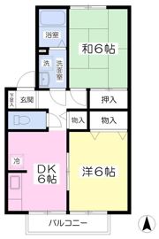 ディアコートCの間取り画像