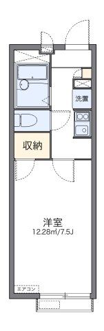 レオパレスフローラ Sの間取り画像