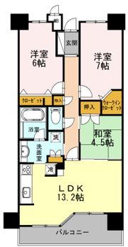 カスタリア阿倍野の間取り画像
