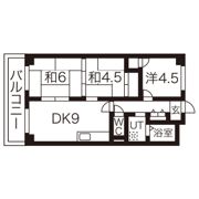 ヒシヒラリバーハイツの間取り画像