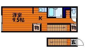 レアル南方Ⅱの間取り画像