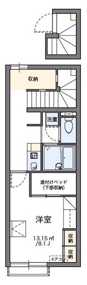 レオパレス天神面の間取り画像