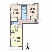 ベレオ荒井駅前の間取り画像