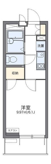 レオパレス中川Ⅱの間取り画像