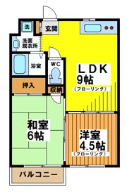 Kフラット1の間取り画像