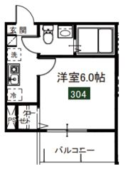 メルディア中野島の間取り画像
