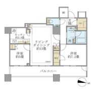 Brillia大井町 LA VIE EN TOWERの間取り画像