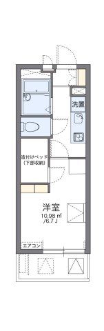レオパレス都賀川の間取り画像