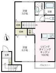 パルク・フルール B棟の間取り画像