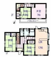 小矢部3丁目T貸家の間取り画像