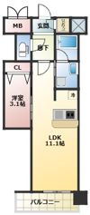 リビオメゾン新大阪の間取り画像